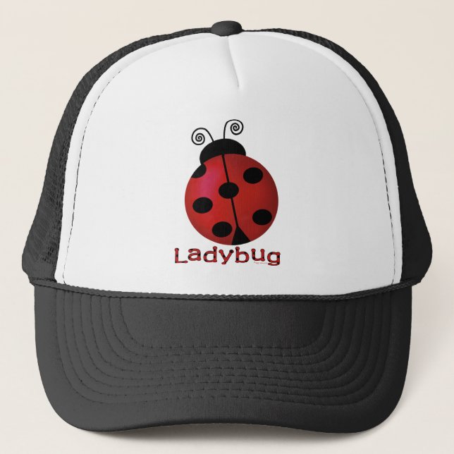 Single Ladybug Trucker Hat (Front)