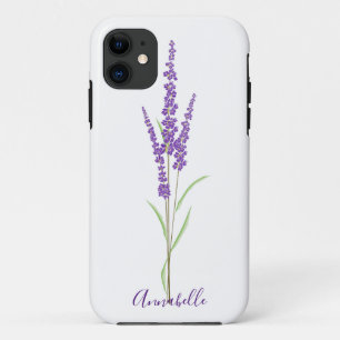 Single Lavender Stem   Personalised Case-Mate iPhone Case
