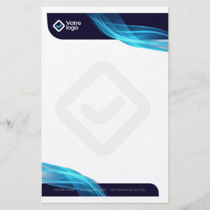 Single Letter Header Stationery