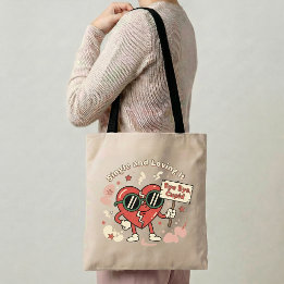 Single & Loving It Tote Bag Funny Single Life Gift