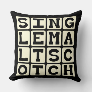 Single Malt Scotch, Alcohol Drink Cushion