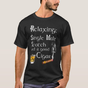 Single Malt Whiskey Cigar   For Men T-Shirt