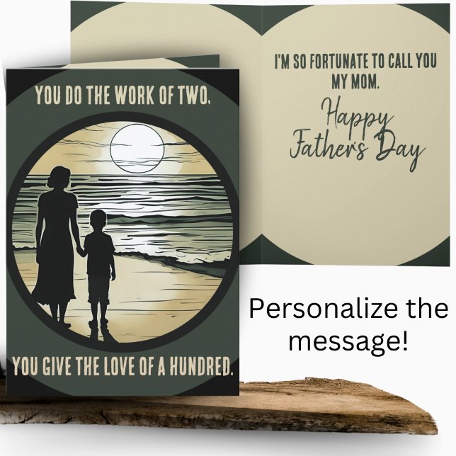  Single Mother Gratitude Father's Day  Card (Creator Uploaded)