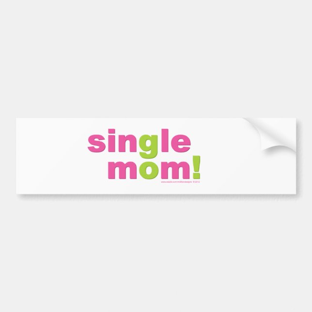 Single Mum Love by MDillon Designs Bumper Sticker (Front)