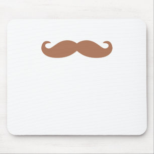 single mustache mouse pad