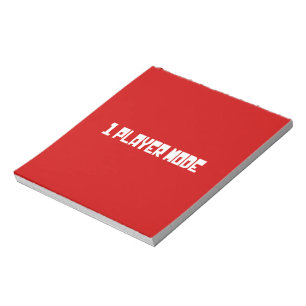 Single / One Player Mode Notepad