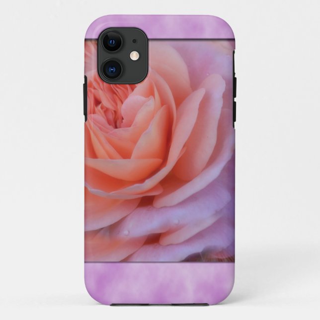 Single Peach Rose Case-Mate iPhone Case (Back)