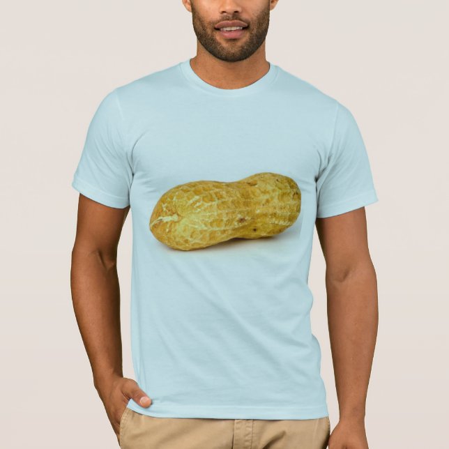 Single Peanut On White Background T-Shirt (Front)