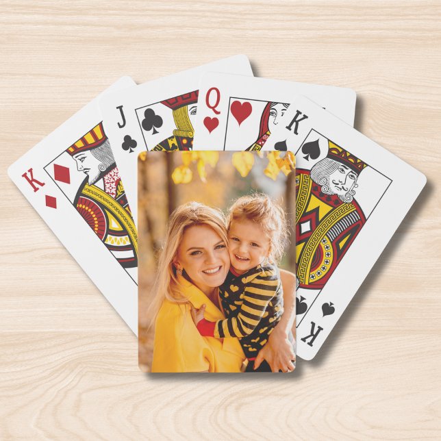 Single Photo Full Back Memory Keepsake Playing Cards (Creator Uploaded)