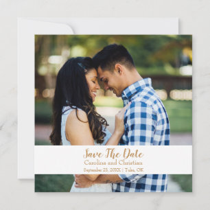 Single Photo Save the Date Wedding Announcement