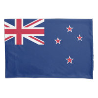 Single Pillowcase with flag of New Zealand