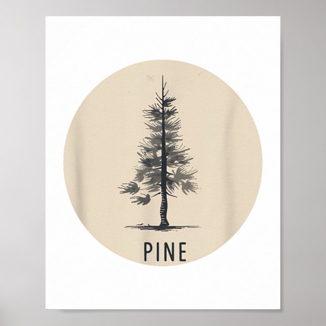 Single Pine Tree Outfit Poster (Front)