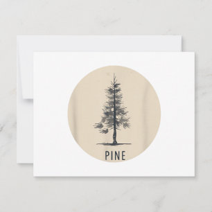 Single Pine Tree Outfit Save The Date