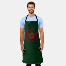 Single Plaid Snowflake Apron