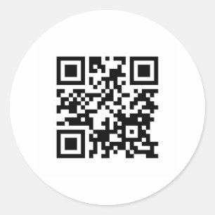 Single Property Website QR CODE Classic Round Sticker