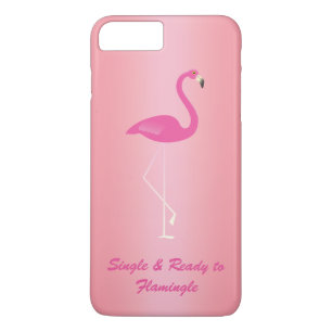 Single & Ready to Flamingle iPhone 7 Rose Gold Case-Mate iPhone Case