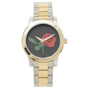 Single Red Rose Watch