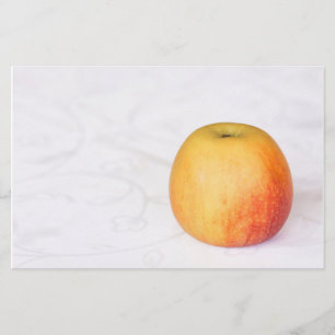 Single ripe apple flyer