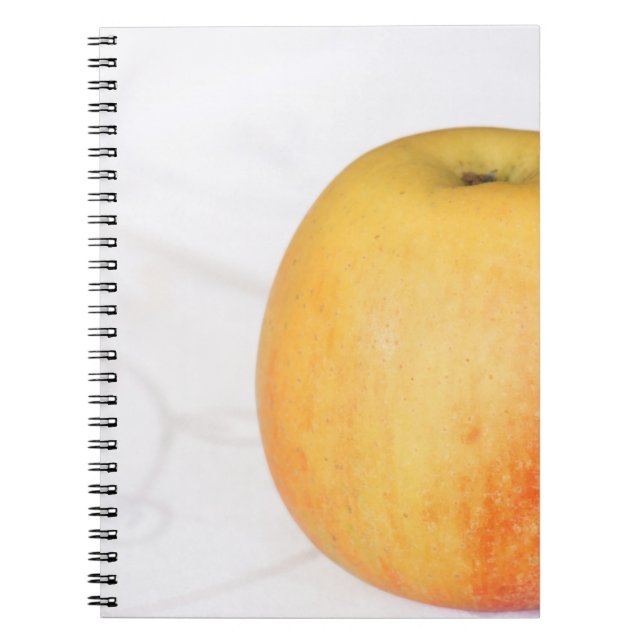Single ripe apple spiral notebook (Front)