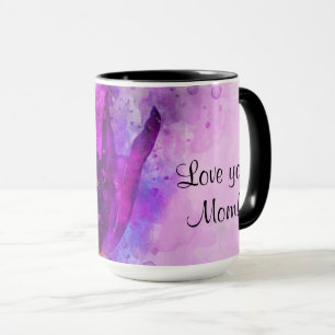 Single Rose, Watercolor, Mother's Day Mug