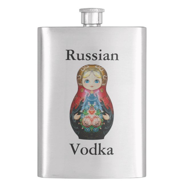 Single Russian doll Hip Flask (Front)