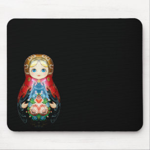 Single Russian doll Mouse Pad