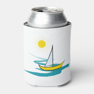Single sailboat can cooler