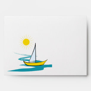 Single sailboat envelope