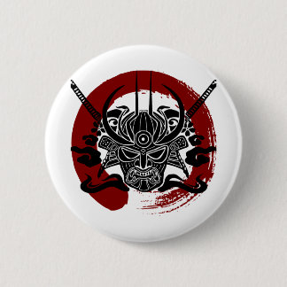 Single Samurai Enso Blood Circle 6 Cm Round Badge