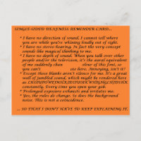 Single-Sided Deafness Crib Sheet