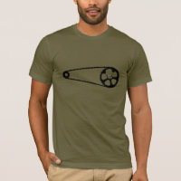 SINGLE SPEED FIXIE CHAIN FREEWHEEL BIKE T-SHIRT