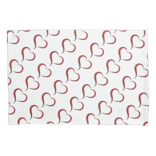 Single Standard Size Pillowcase/Hearts Pillowcase