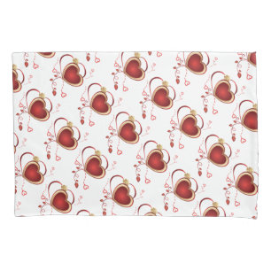 Single Standard Size Pillowcase/Hearts Pillowcase