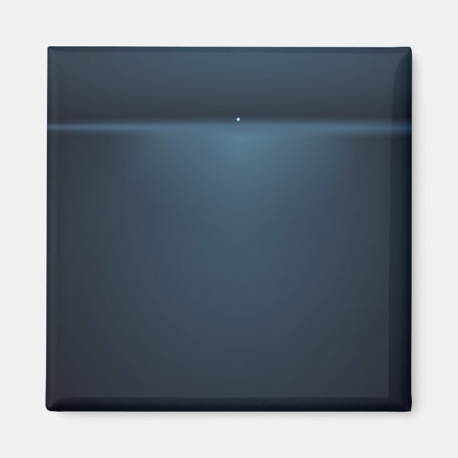 Single star on a far horizon in blue magnet (Front)