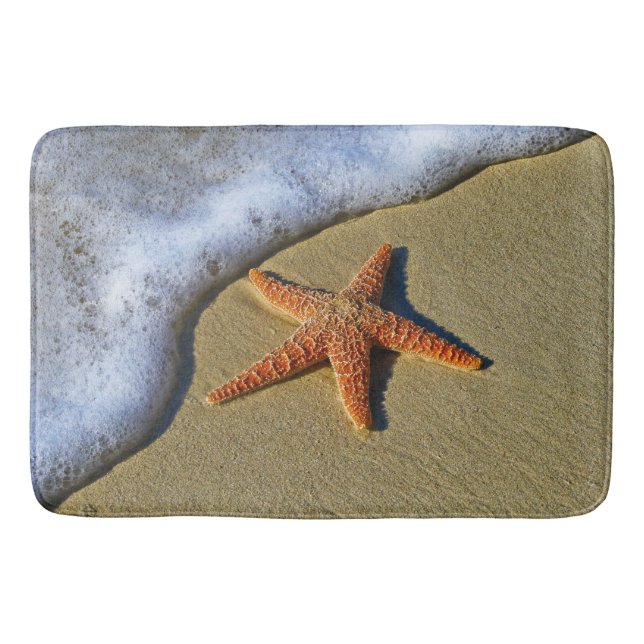 Single Starfish on Beach Bath Mat (Front)