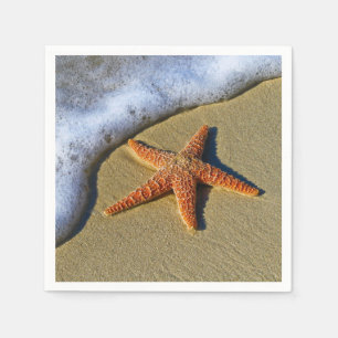 Single Starfish on Beach Napkin