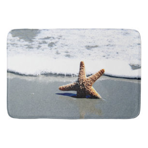 Single Starfish Washed Ashore Bath Mat