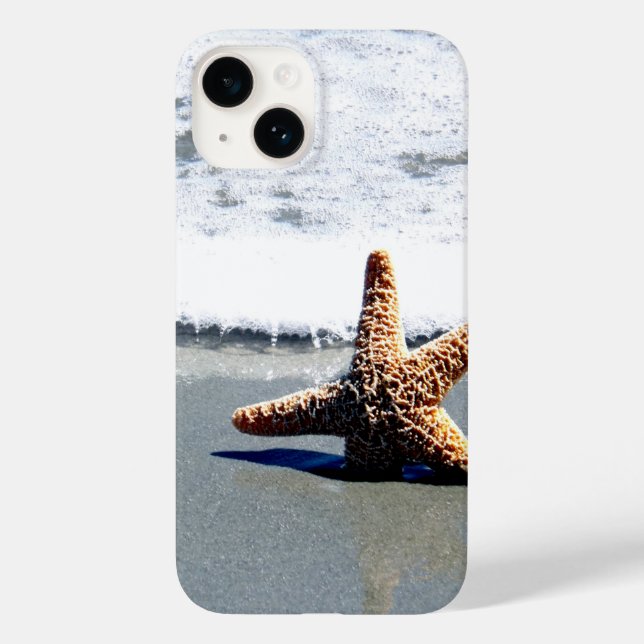 Single Starfish Washed Ashore Jigsaw Puzzle Case-Mate iPhone Case (Back)