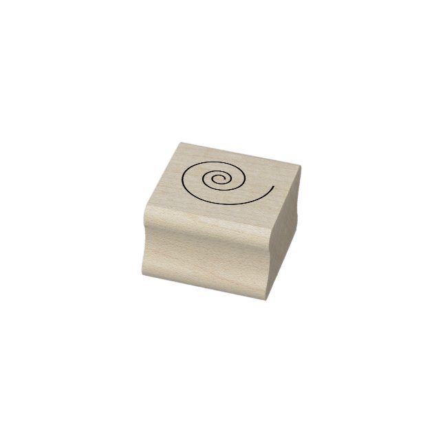 Single Swirl Wood Art Stamp (Stamp)