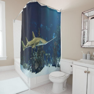Single Swordfish Shower Curtain