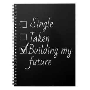 Single Taken Checklist Style Motivational Quote  Notebook