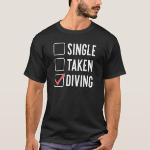 Single Taken Diving Scuba Diving Instructor Divema T-Shirt