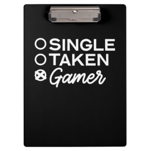 Single Taken Gamer Clipboard