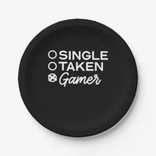 Single Taken Gamer Paper Plate
