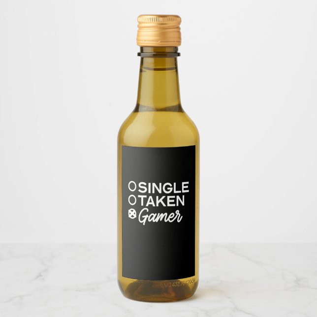 Single Taken Gamer Wine Label (Front)