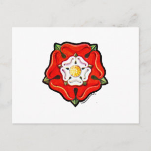 Single Tudor Rose Postcard