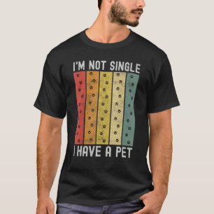 Single Vintage Paws  Pet Owner Pet T-Shirt