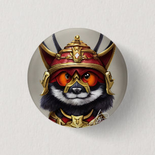 single warrior  red panda button