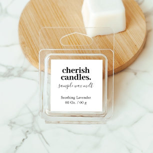 Single Wax Melt Sample Label