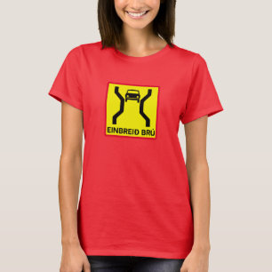 Single-Width Bridge, Traffic Sign, Iceland T-Shirt
